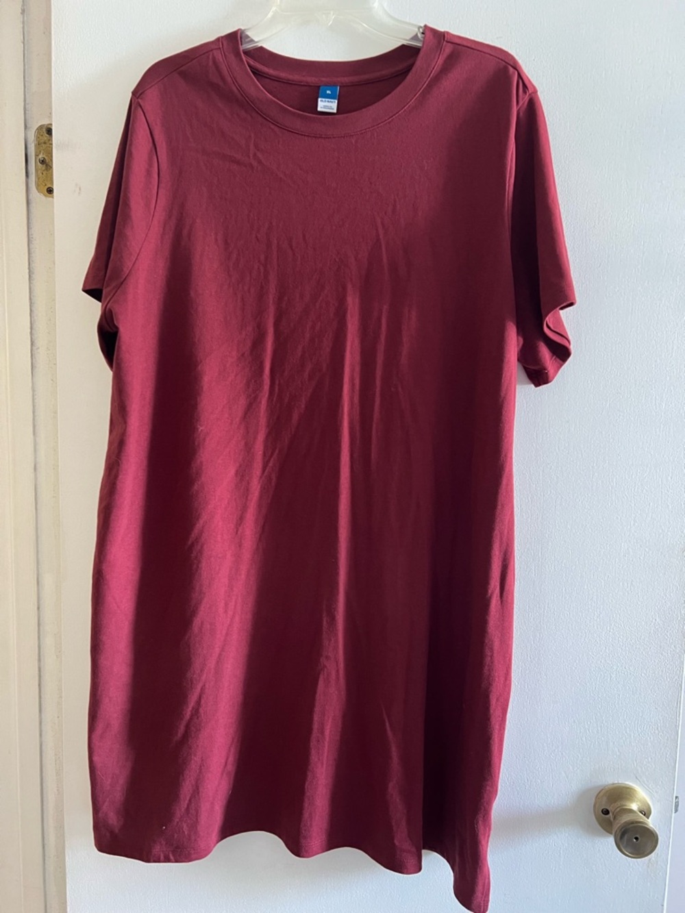 Women’s  T-Shirt Dress - Burgundy